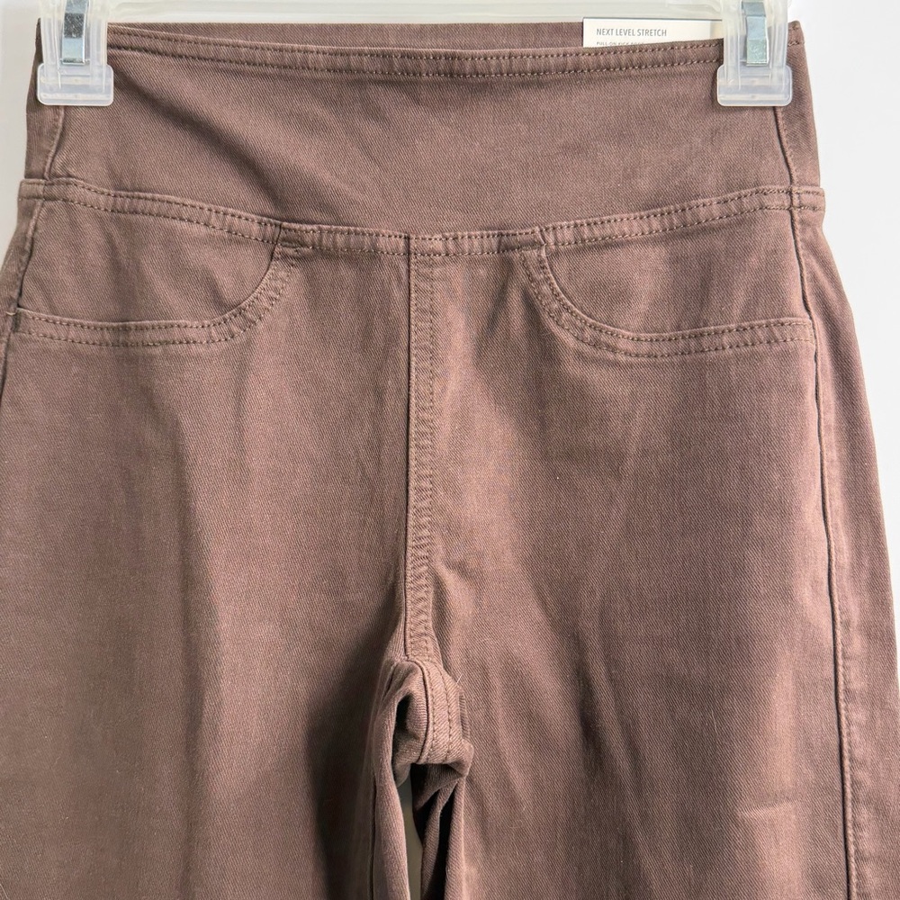 American Eagle pull on kick boot pants brown XXS … - image 2